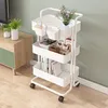 3-stufiger Küchenwagen, Rollbar, 360° drehbare Rollen, Produktbild-Vorschau 1
