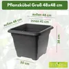 2er Set Pflanzkübel Groß Aussen 48x48cm  kippsicher mit Produktbild-Vorschau 2