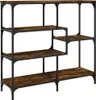 vidaXL Konzolový stůl Smoked Oak 103x32x95 cm Dřevěné Náhled obrázku produktu 6