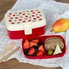 Lunchbox mit herausnehmbaren Fach Erdbeere Kunststoff Produktbild-Vorschau 3