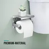 Toilettenpapierhalter mit Ablage Verchromt Stabiler Bad Produktbild-Vorschau 8
