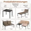 COSTWAY, set da salotto da giardino composto da 3 pezzi, Anteprima dell’immagine prodotto 3
