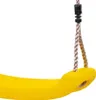 A close-up view of a yellow swing seat with a rope attached. Náhled obrázku produktu
