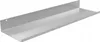 Scaffale a muro in acciaio inox 15 x 80 cm con bordo come Anteprima dell’immagine prodotto 1