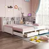 Massivholzsofa(Weiß)Mit Ausziehbarem Bett,Mit Produktbild-Vorschau 3