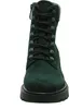 A close-up, front-facing view of a green lace-up boot. Produktbild-Vorschau