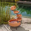 esotec Terrakottafarbener Solar Kaskadenbrunnen Livorno Produktbild-Vorschau 9