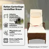 Mucola Sonnenliege Rattan Gartenliege Rattanmöbel Terrassen Produktbild-Vorschau 11