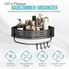 SANIDELL Duschablage Ecke ohne Bohren – 2x Aluminium Produktbild-Vorschau 4