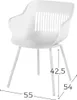 Hartman Outdoor 2er Set Gartenstühle Jill Rondo Weiß/Weiß Produktbild-Vorschau 6