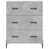 vidaXL Highboard gris béton 69,5x34x180 cm Bois composite Voir les images du produit 9