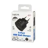 Logilink USB Steckdosenadapter 2port,10.5W,Fast Anteprima dell’immagine prodotto 4