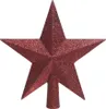 Christbaumspitze Stern mit Glitzer 19cm Kunststoff - Produktbild-Vorschau 1