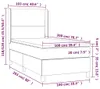 Boxspringbett mit Matratze Dunkelgrün 100x200 cm Samt Produktbild-Vorschau 6