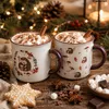 Kaffeebecher aus Porzellan im 2er Set, Niedliches Produktbild-Vorschau 2