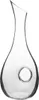A clear glass carafe with a unique design, presented against a white background. Produktbild-Vorschau