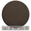 Kissenbezug rund 80 cm braun Leinenoptik Kissenhülle Produktbild-Vorschau 3