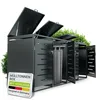 Juskys Mülltonnenbox Arel 4er - Metall Gartenbox - Produktbild-Vorschau 2