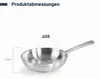 Sartén Lacor Foodie 45428, diámetro máximo de 28 cm, acero Vista previa de la imagen del producto 5