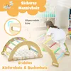 2 in 1 Kletterbogen mit Kissen, Bogenwippe aus Holz, Produktbild-Vorschau 3