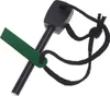 A fire starter tool with a black handle and a green striker, shown against a white background. Produktbild-Vorschau