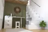 Treppenregal Weiß 200 cm hoch 50 cm breit 25 cm tief mit Produktbild-Vorschau 2