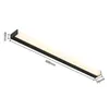 A black LED wall light with dimensions indicated. Produktbild-Vorschau