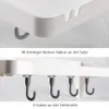CRELIV Duschablage mit 4 Haken, Ablage Ohne Bohren, Produktbild-Vorschau 7