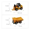 Relaxdays Baustellenfahrzeuge Kinder, 6er Set, Produktbild-Vorschau 5