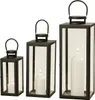 Boltze Laterne Arana, Schwarz, Transparent, Glas, Metall, Produktbild-Vorschau 1
