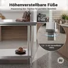Wiltec tavolo da lavoro in acciaio inox 120x60x145cm Tavolo Anteprima dell’immagine prodotto 7