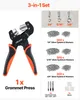 VEVOR Ösenzange 900 tlg. Set Ösen 6mm 8mm 10mm Magnetische Produktbild-Vorschau 3