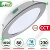 6 x LED Einbaustrahler URANUS 10W – Eisen gebürstet, CCT Produktbild-Vorschau 2