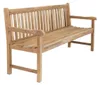 Stabile Bank Gartenbank Picadelly 150 cm in Premium Teak mit Armlehne Produktbild-Vorschau