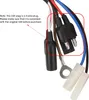 Close-up of electrical connectors and wires with an instructional note. Podgląd zdjęcia produktu