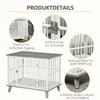 Drevená klietka pre psa PAWHUT D02-069V01GY, prepravka pre Náhľad obrázku produktu 9