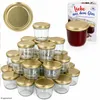 100er Set Sturzglas 230 ml To 82 goldener Deckel incl. Produktbild-Vorschau 1