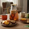Kuketo | Szklany czajniczek z sitkiem 1,8 l - Żaroodporny Podgląd zdjęcia produktu 3
