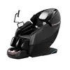 A black massage chair with a tablet holder and screen. Voir les images du produit
