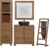 Teako Design Badmöbel Set Bjurholm Teakholz 3-teilig Produktbild-Vorschau 1