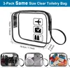3x Trousse de toilette transparente, parfaite pour les Voir les images du produit 5