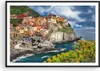 Gerahmtes Poster - Schwarzer Rahmen - Italien küste felsen Produktbild-Vorschau 1