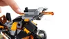 A close-up of a LEGO set with a finger interacting with a part of the model. Produktbild-Vorschau