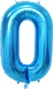 Oblique Unique 1x Folien Luftballon mit Zahl 0 Kinder Produktbild-Vorschau 1