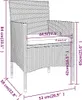 vidaXL 4-tlg. Gartenstuhl und Hocker Set Poly Rattan Braun Produktbild-Vorschau 8