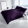 Renforce Bettwäsche Set 200x200 cm 80x80 cm Lila Uni 100% Produktbild-Vorschau 5