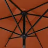vidaXL Ombrellone con LED e palo in acciaio rosso Anteprima dell’immagine prodotto 8