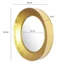 WOHNLING Wandspiegel Flurspiegel Rund Metall 60 cm Spiegel Produktbild-Vorschau 4