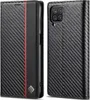 Hülle für Samsung Galaxy A12 5G Kohlefaser Leder Produktbild-Vorschau 1