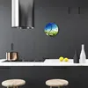 Glasuhr Wanduhr Küchenuhr Echt-Glas 30fi cm Wiese grün Produktbild-Vorschau 3